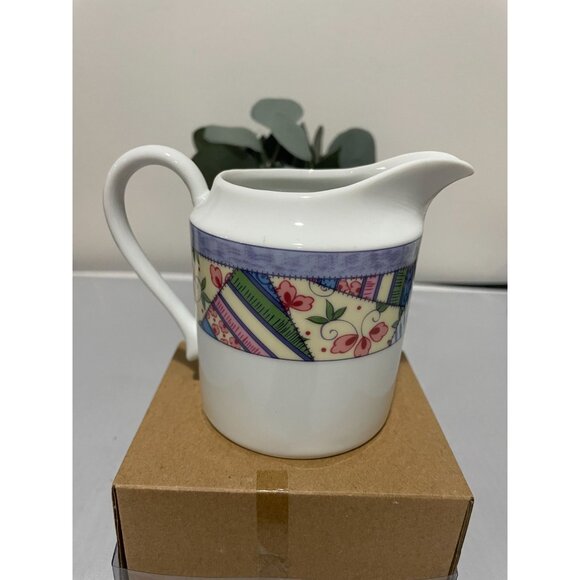 Mikasa Fine China Country Quilt Creamer Pitcher L5777 Japan-E - Picture 3 of 7